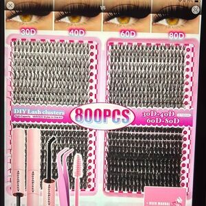 DIY Lash Clusters 800PCS Set - Black